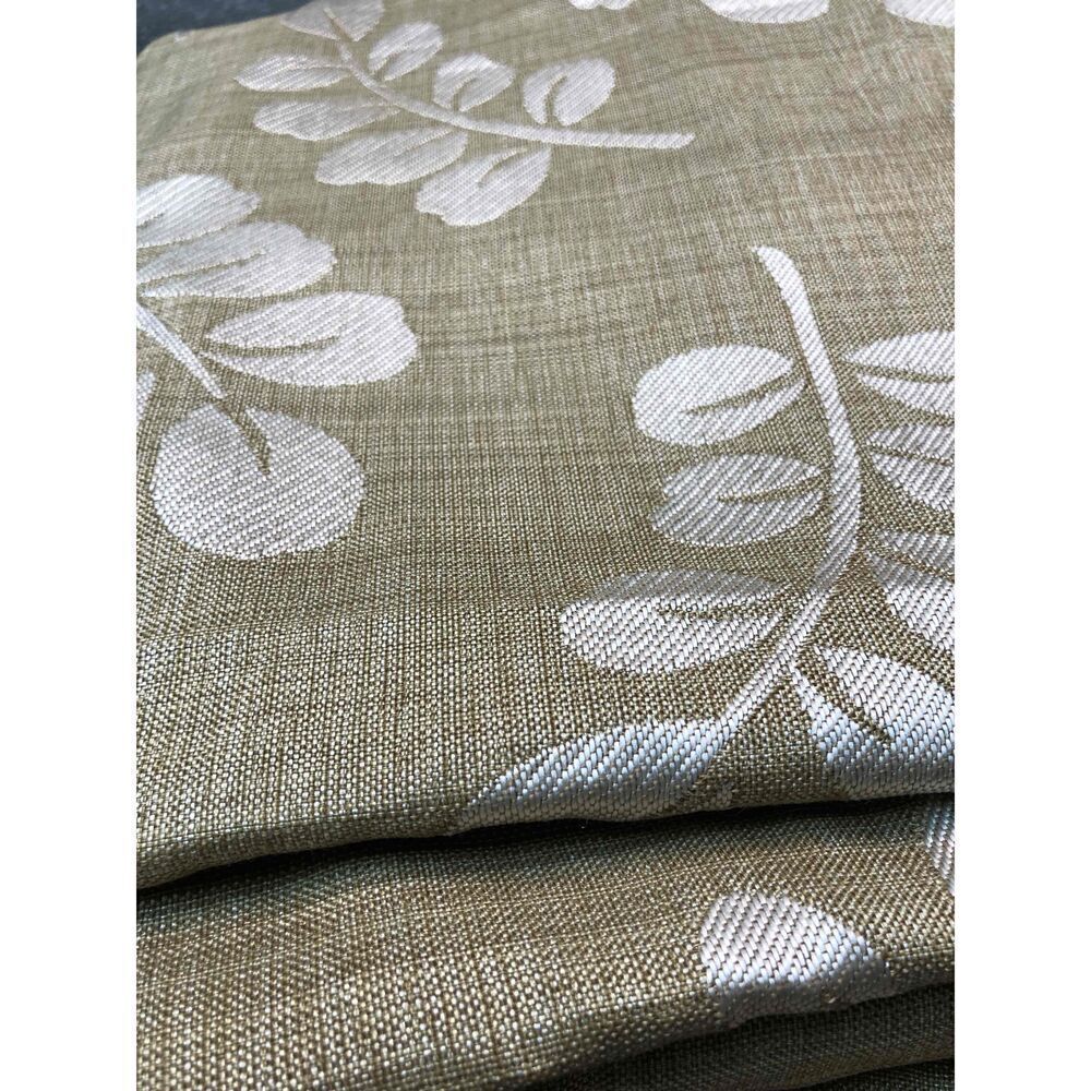 NWT Linden Street Cream Gold Tan Floral Textured Metallic Panel 50X95